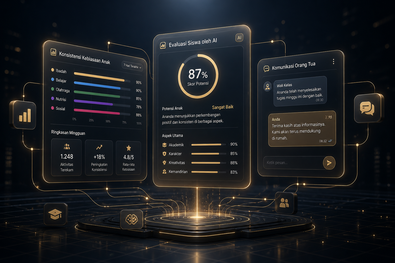 Dashboard manajemen kelas dan evaluasi berbasis AI Juara1