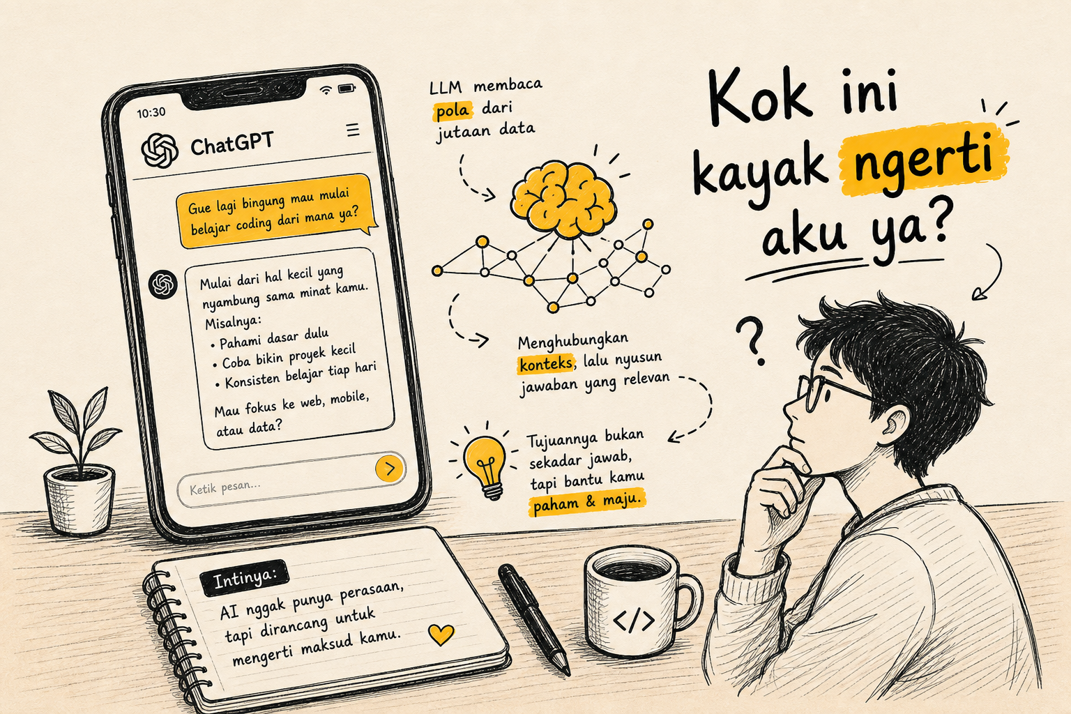 LLM Explained: Cara Kerja ChatGPT yang Sebenarnya