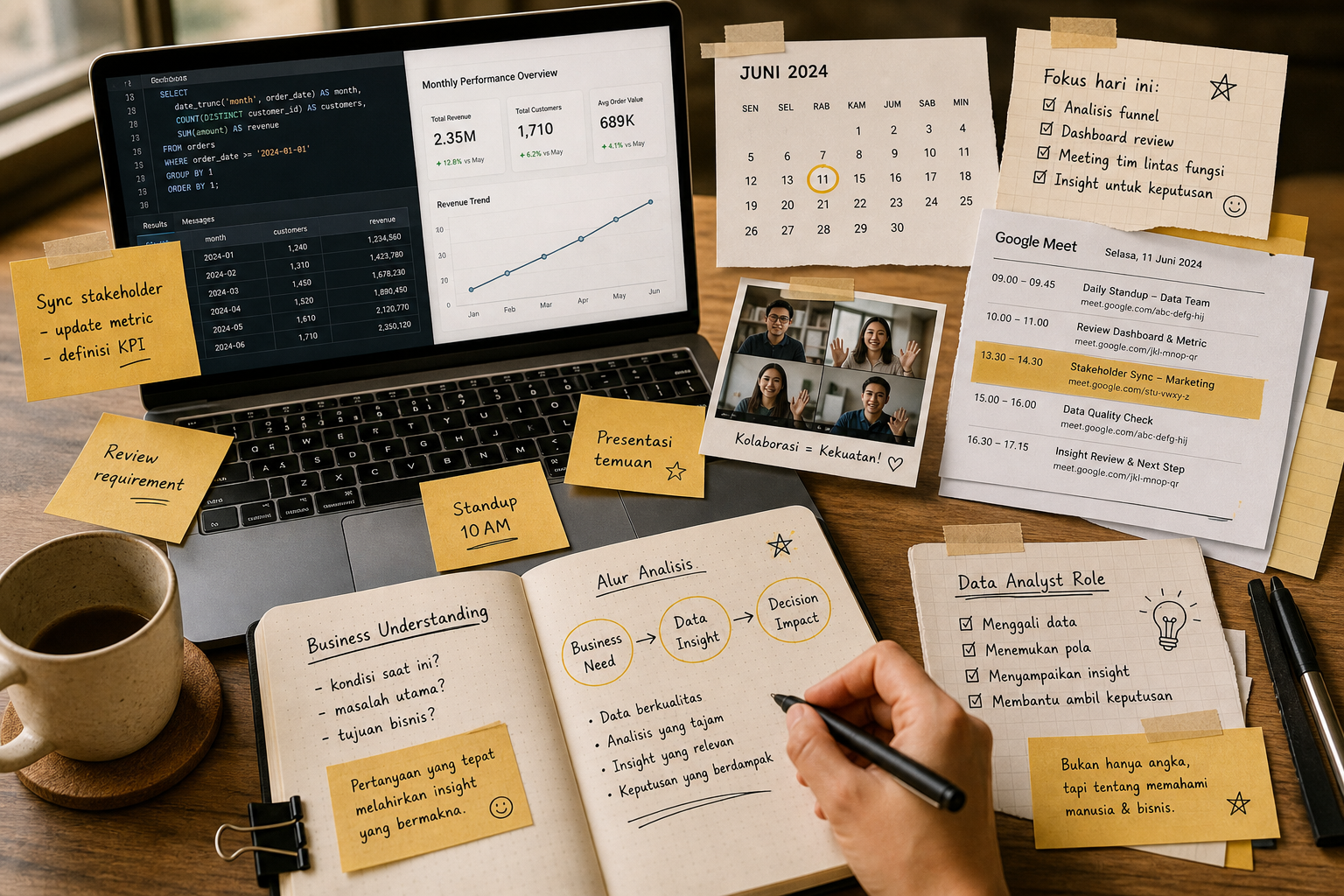 Kenapa Kerjaan Data Analyst Lebih Sering Meeting?